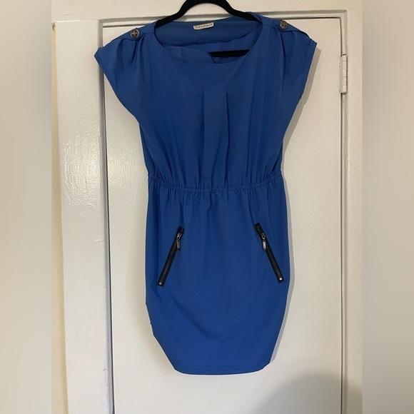 Xtaren Blue Mini Dress Size Large - Picture 1 of 8